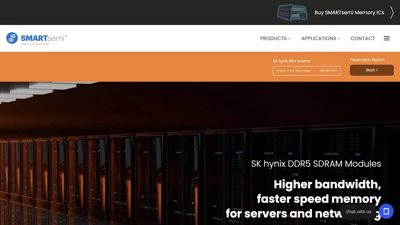 SK hynix website homepage